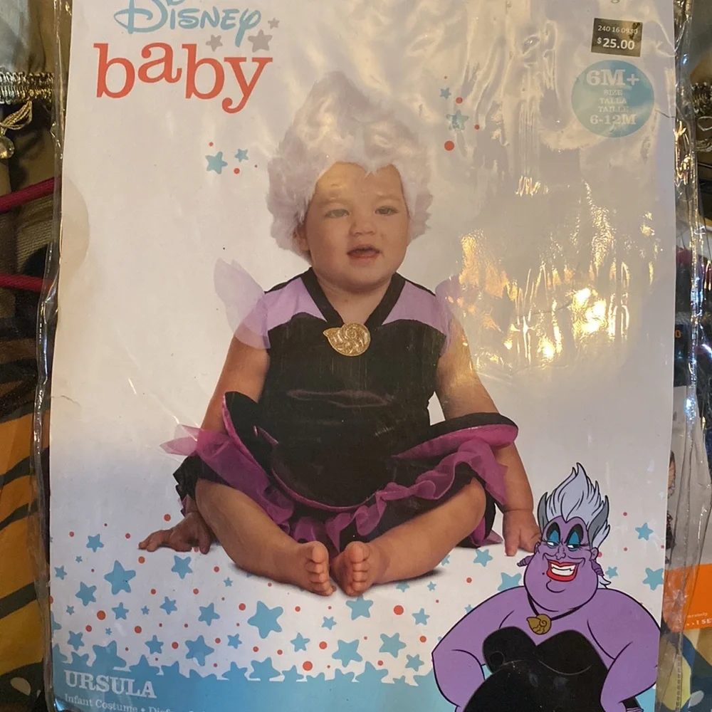 New 6-12 month Disney baby Ursula costume